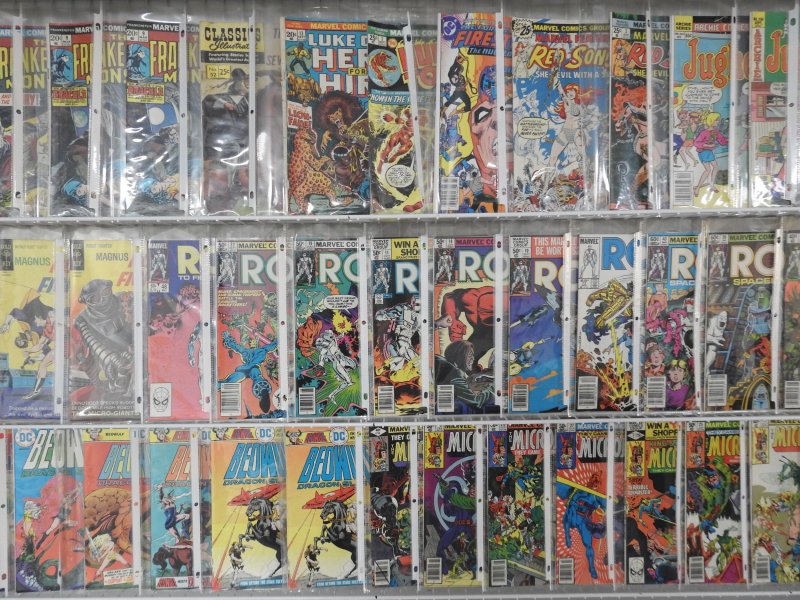 Huge Lot of 150+ Comics W/ Frankenstein, ROM, Micronauts! Avg. VG Condition!