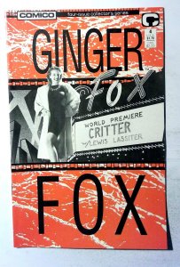Ginger Fox #4 (1988) Comico Comics 1st Print Comic Book