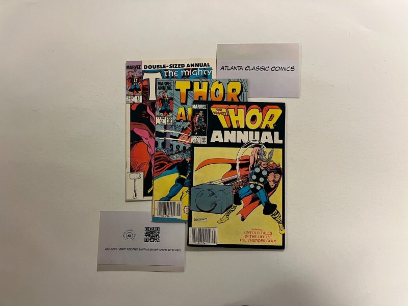 3 Mighty Thor Annuals Marvel Comics Books #11 12 13 Zelenetz 17 SM11