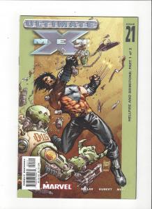Ultimate X-Men #21 (2001) Hellfire and Brimstone Wolverine Cover NM