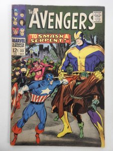 The Avengers #33 (1966)  vs The Serpent Society! Sharp VG+ Condition!
