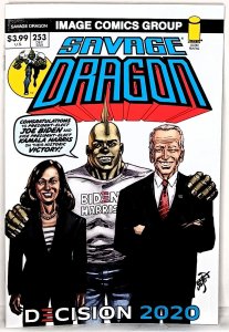 SAVAGE DRAGON #253 Decision Biden Harris 2nd Print Variant Cover Image Comics