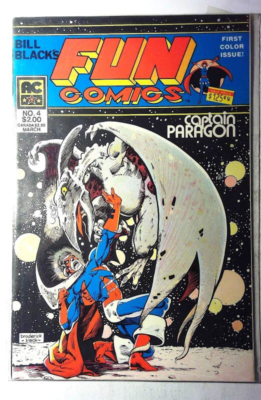 Bill Black's Fun Comics #4 (1983) AC Comics Captain Paragon 1st Print Comic Book
