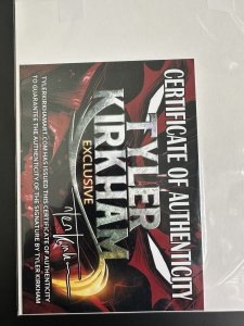 Star Wars Darth Vader Black White & Red #1 NM- Battle Damage Var. Signed Kirkham