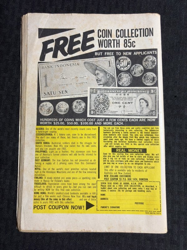 AUSTRALIAN WONDER COMIC MONTHLY Planet Comics #107 GD+ 2.5 Batman & Superman