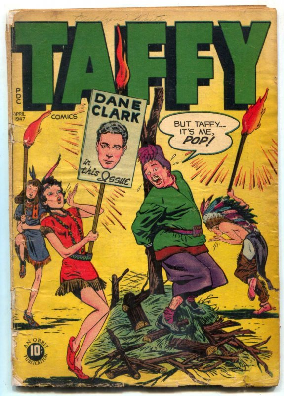 Taffy #7 1947- Dane Clark- Hopalong Cassidy cameo G 