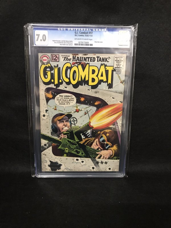 GI Combat #97 (DC, 1963) CGC 7.0 - Grey Tone Cover