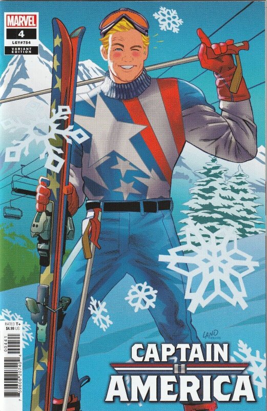 Captain America # 4 Ski Chalet Variant Cover NM Marvel 2023 [U5]
