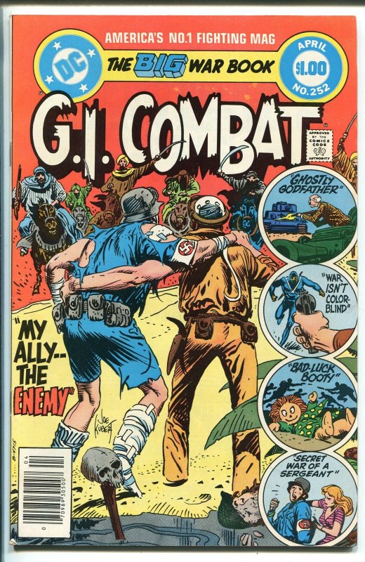 G.I. COMBAT #252 1983-DC-HAUNTED TANK-GLANZMAN-GIANT EDITION-KUBERT-nm