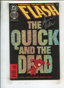 FLASH #100 (9.2) SIGNED BY MARK WAID!! 1995