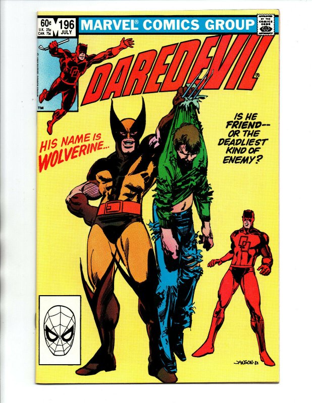 Daredevil #196 - Wolverine - 1983 - NM