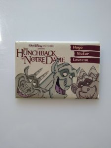 Disney Hunchback Of Notre Dame 3 x 2 Button Badge Vintage 1996 Movie Promo 