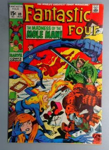 Fantastic Four #89 VF 1st Slave-Master Skrull Appearance Marvel 1969 BW1