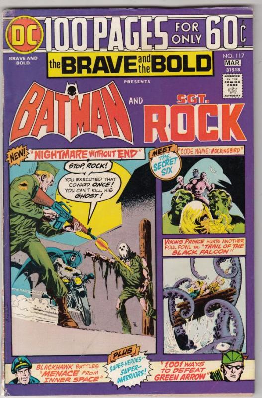 Brave and the Bold, The #117 (Mar-75) VF High-Grade Batman, the Spectre