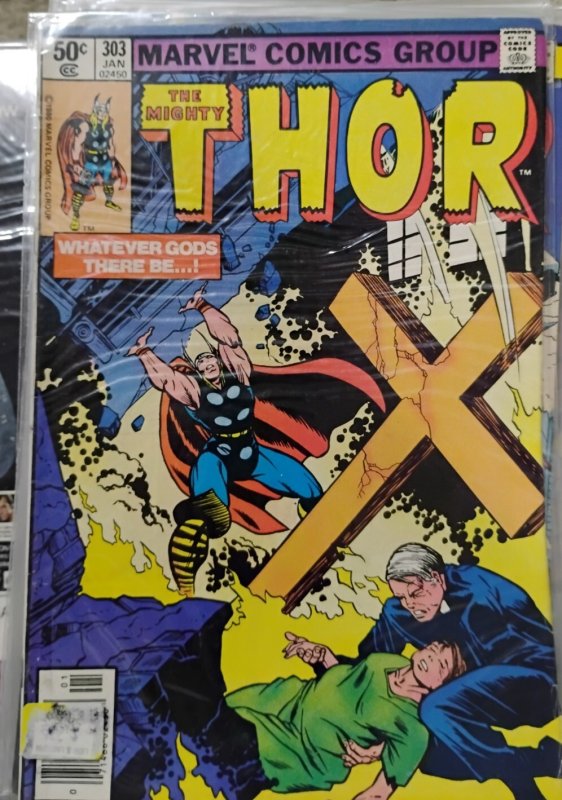 THOR # 303 1980 MARVEL  asgard odin  whatever gods there be