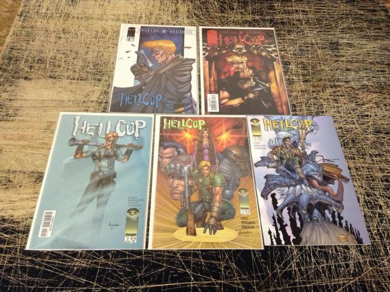 Lot Of 5 Hellcop Image Comic Books # 1 (2) 2 3 4 Avalon Studios Casey B14