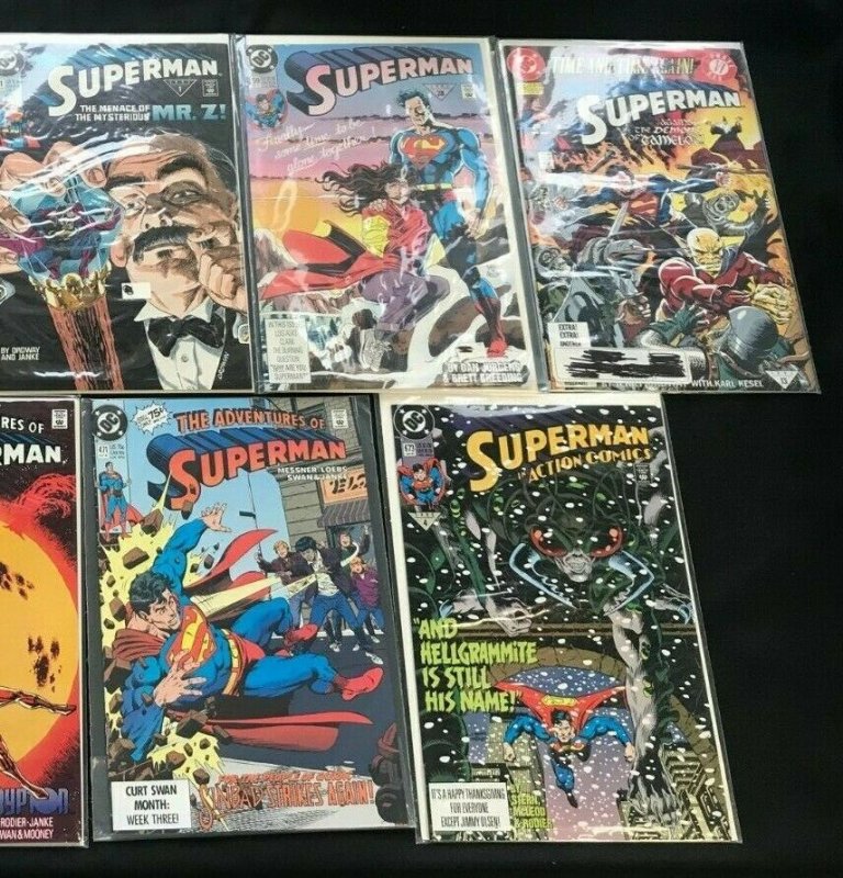 SUPERMAN 9PC LOT (VF) GALLERY!! ADVENTURES!! 1990-93