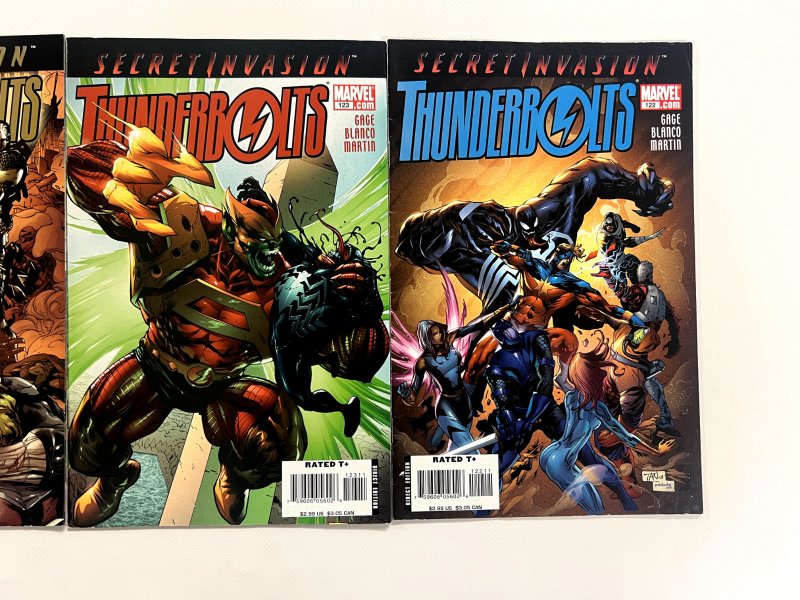 3 Thunderbolts Marvel Comic Books #122 123 125  Hulk Avengers  Spiderman  75 JS4