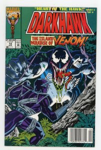 Darkhawk #14 Venom Newsstand NM