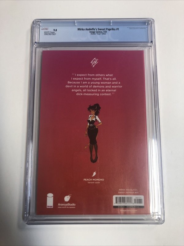 Mirka Andolfo’s Sweet Paprika (2021) # 1 (CGC 9.8 WP) Census = 2 Momoko Variant