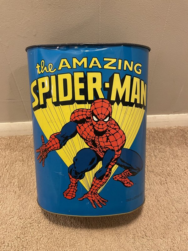 1979 Marvel Comics Amazing Spider-Man Trash can | Comic Collectibles -  Apparel & Accessories / HipComic