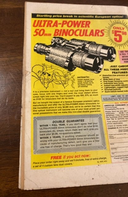 The X-Men #95 (1975)death of warpath lower grade