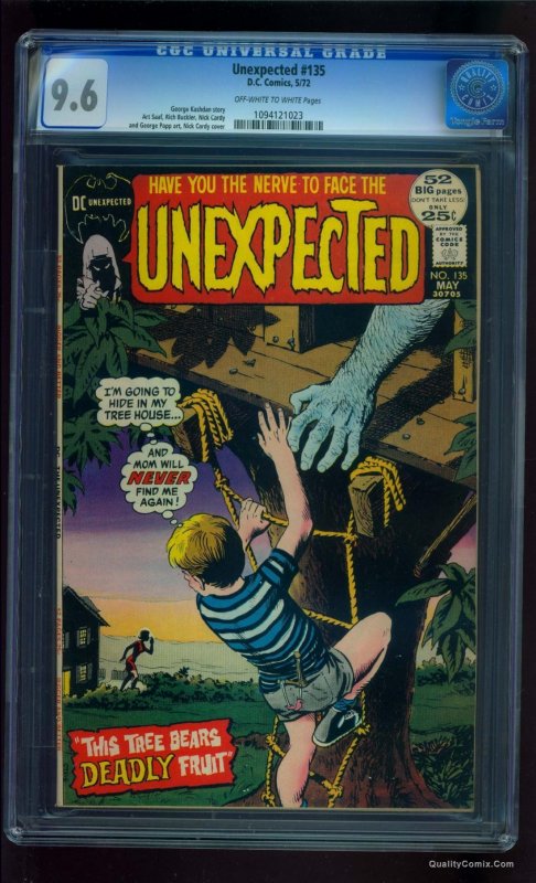 Unexpected #135 CGC NM+ 9.6 Off-White to White Tongie Farm Collection