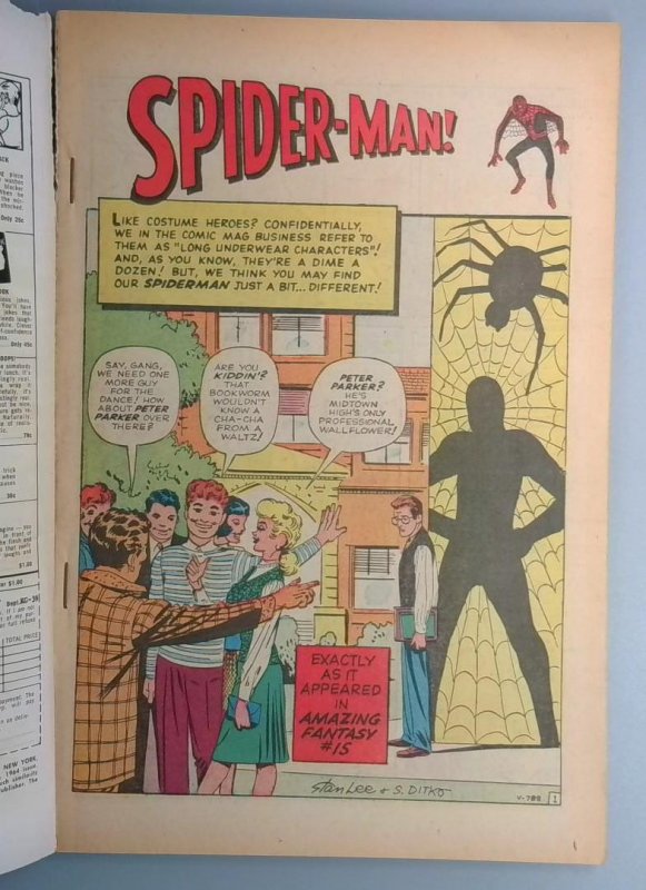 Marvel Tales #1 GD+ Top Spine Split Marvel 1964 BW1