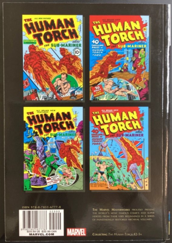 Marvel Masterworks Golden Age Human Torch TPB Volume 01