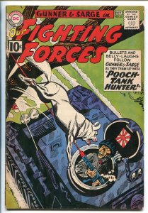 OUR FIGHTING FORCES #63-1960-DC-SILVER AGE-POOCH COVER-GUNNER & SARGE-fn minus