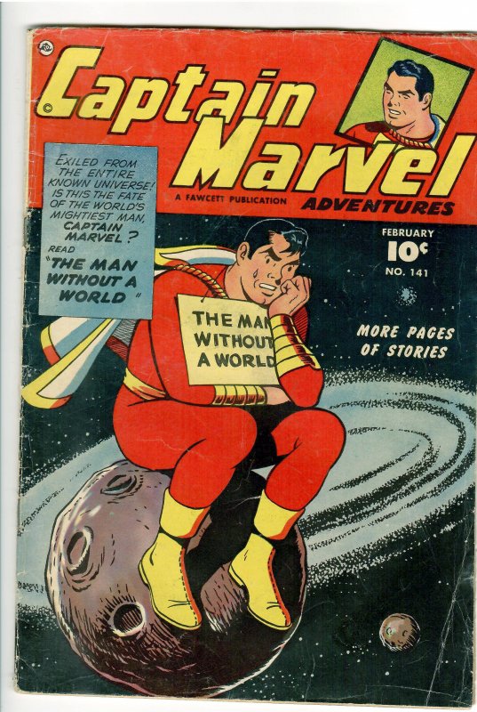 CAPTAIN MARVEL ADV #141 VG-3.5 HEAD DECAPITATION PRECODE HORROR STY ! SEE GUIDE!