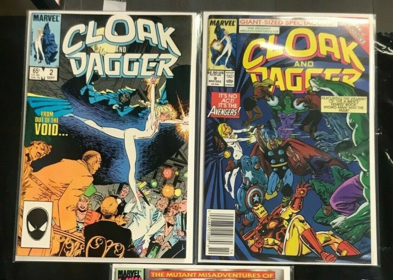 CLOAK & DAGGER #2, 9, 10 3PC (VF) OUT FROM THE VOID!! 1985-90