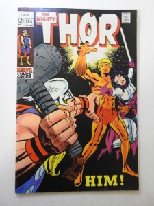 Thor #165 (1969) VG+ Condition 1st Full App of Warlock! moisture stain bc