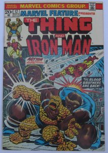 Marvel Feature #12 (Nov 1973, Marvel), VFN+ (8.5), Thing/Iron Man, early Thanos