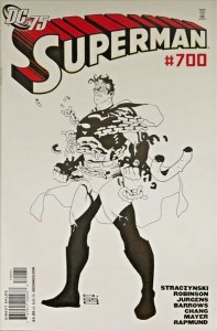 Superman #700 Eduardo Risso Black & White Sketch 1:75 Variant Cover NM. 