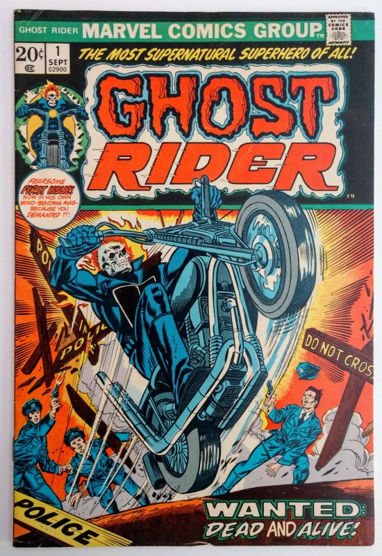 1973 MARVEL GHOST RIDER #1 1ST APP CAMEO SON OF SATAN ULTRA