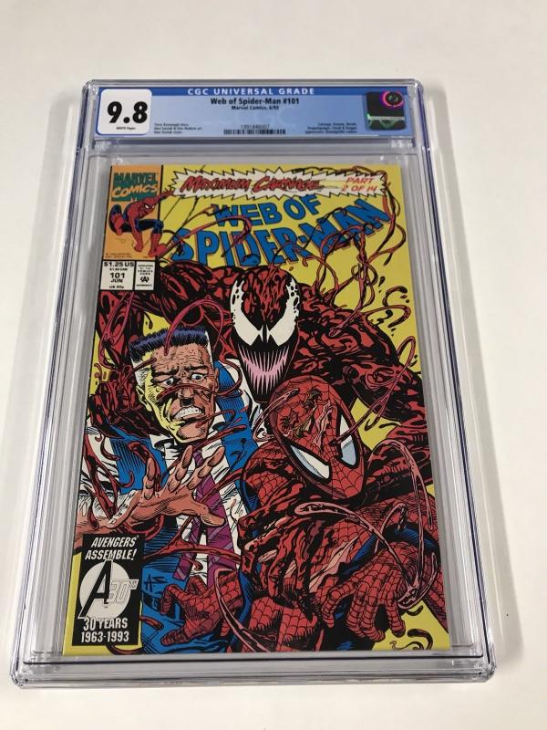 Web Of Spider-man 101 Cgc 9.8 White Pages Marvel