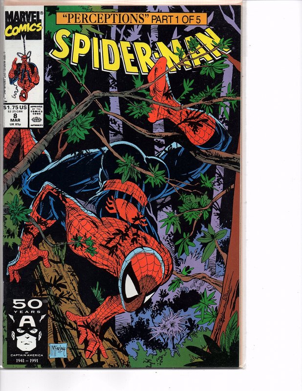 Marvel Comics Spider-Man #8 Todd McFarlane Story & Art Wendigo Wolverine