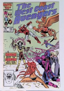 West Coast Avengers #10 (July 1986, Marvel) 7.5 VF-