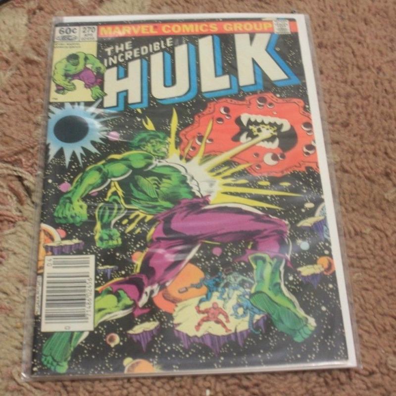 Incredible Hulk comic  # 270  1982, Marvel bronze age torgo galaxy master