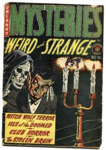 MYSTERIES #1 Torture-Brain experiments-Severed head-hanging-1st issue