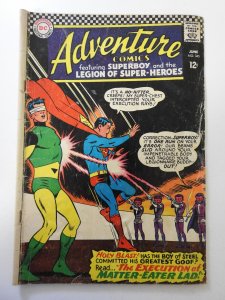 Adventure Comics #345 (1966) GD Condition moisture damage