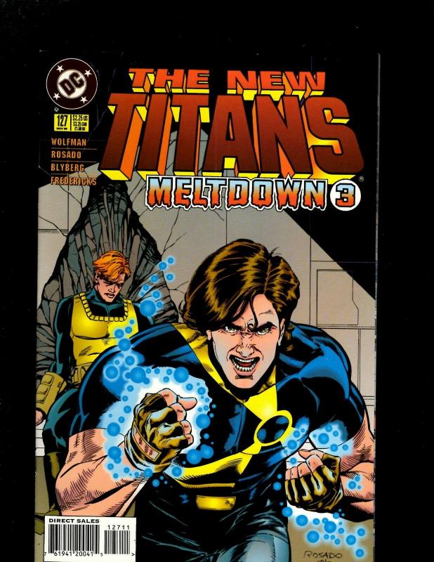 8 The New Titans DC Comics Comic Books #123 124 125 126 127 128 129 130 J369