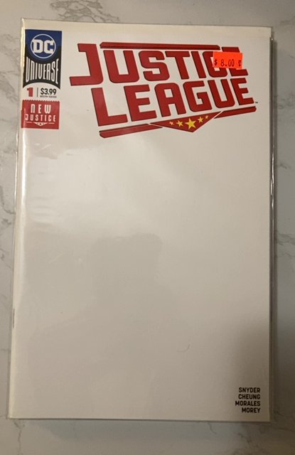 Justice League #1 Blank Cover (2018)