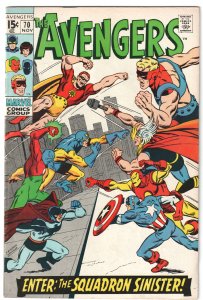 The Avengers #70 (1969) Squadron Sinister