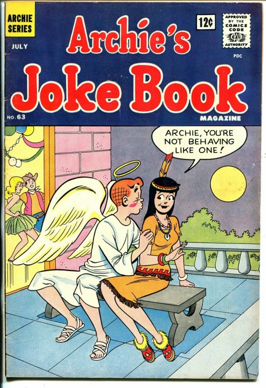 Archie's Joke Book #63 1962-Archie as Angel cover-Betty-Veronica-FN+