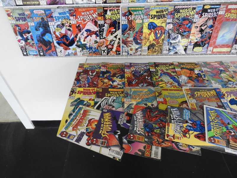 Web of Spider-Man 1-129 Complete Set! W/ Some Annuals! Avg VF- Condition!