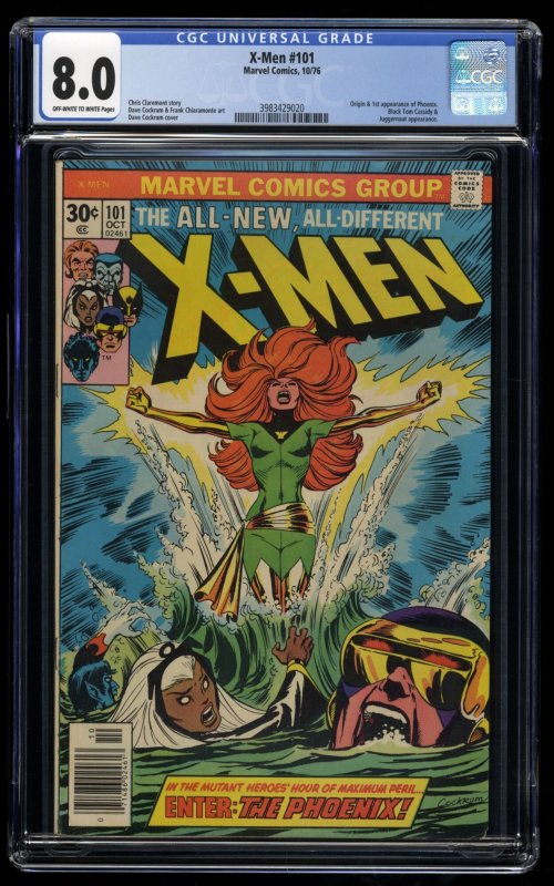 X-Men #101 CGC VF 8.0 Off White to White Origin and 1st Appearance Phoenix!