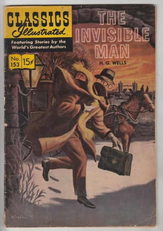 Classics Illustrated #153 (Dec-69) FN- Mid-Grade The Invisible Man