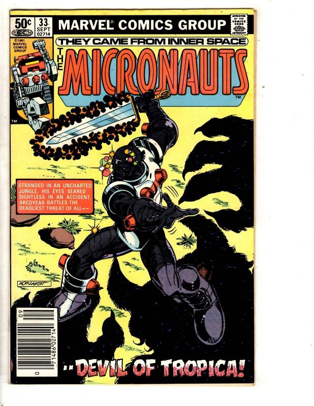 Lot Of 7 Micronauts Marvel Comic Books # 31 32 33 34 35 36 37 Inner Space RJ6